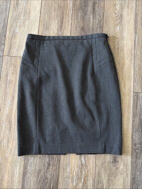 Express Charcoal Gray Pencil Skirt